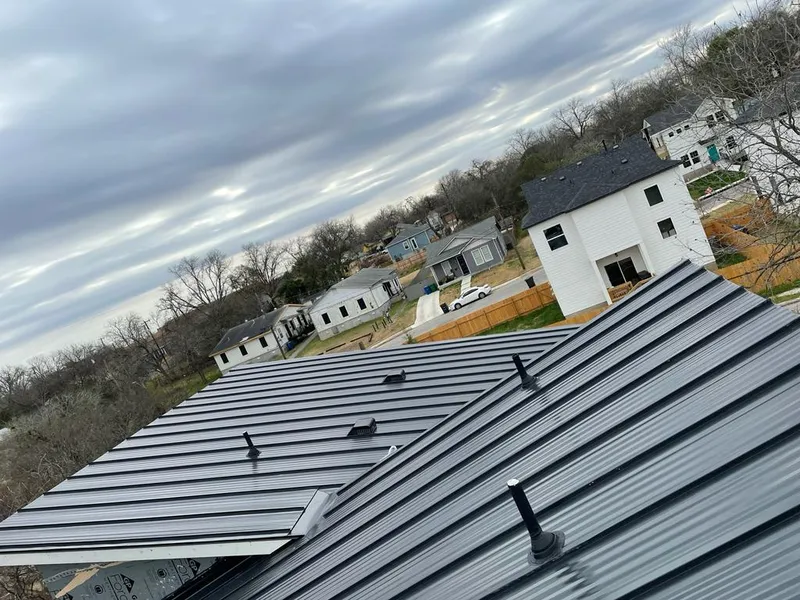 Standing seam metal roof panels with vents for Skylight Repair in Grantsville